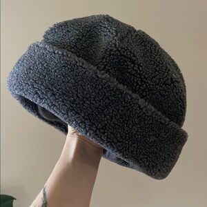 Free People Gray Sherpa Hat